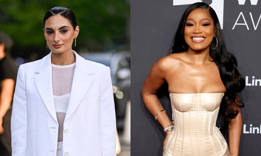 side by side images of Paige DeSorbo and Keke Palmer