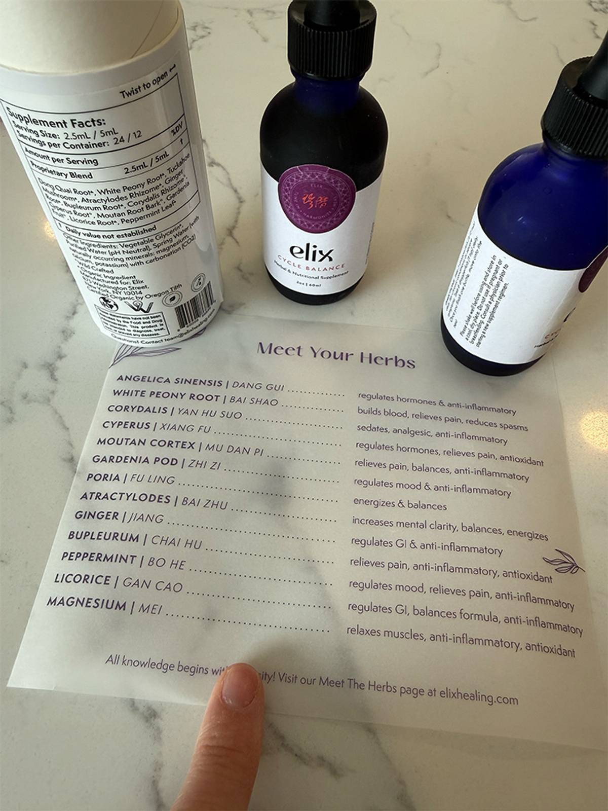 elix cycle balance