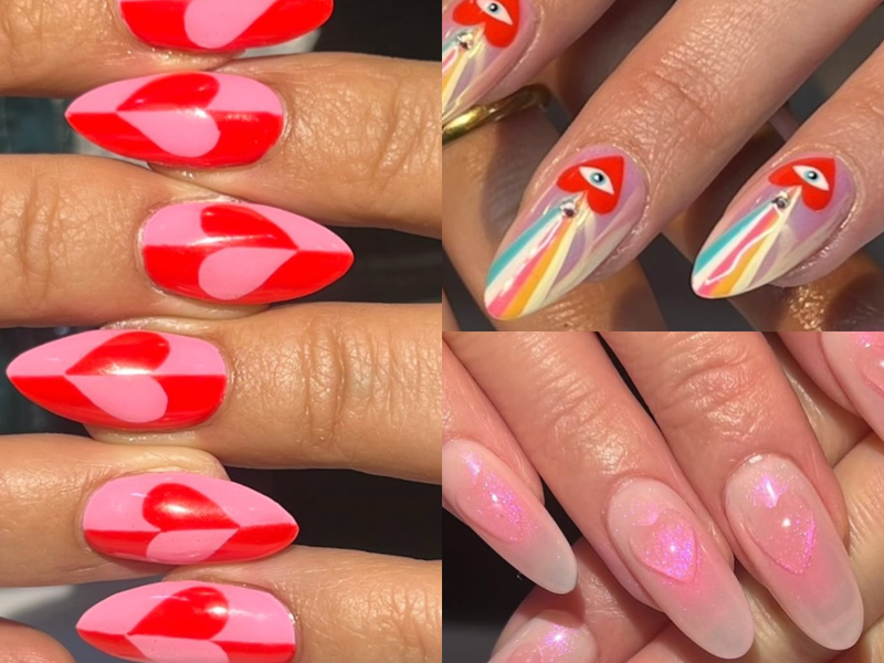 heart nail ideas