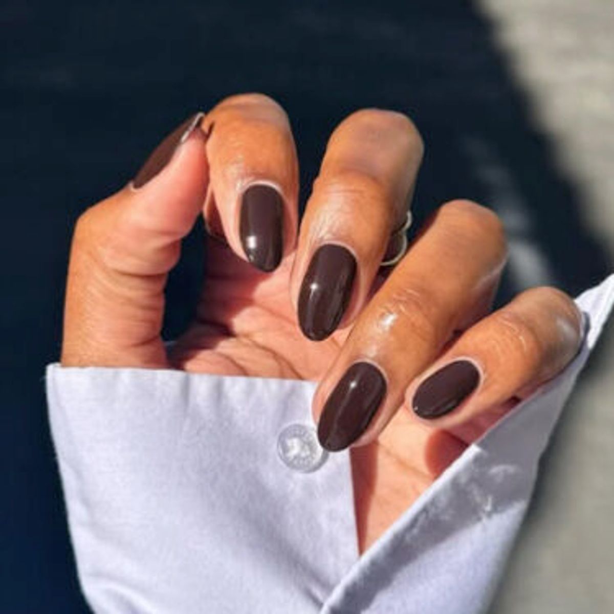 dark brown manicre