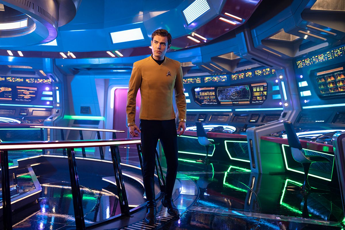 Paul Wesley as Kirk in Star Trek: Strange New Worlds, streaming on Paramount+, 2023. Photo Cr: Kharen Hill/Paramount+