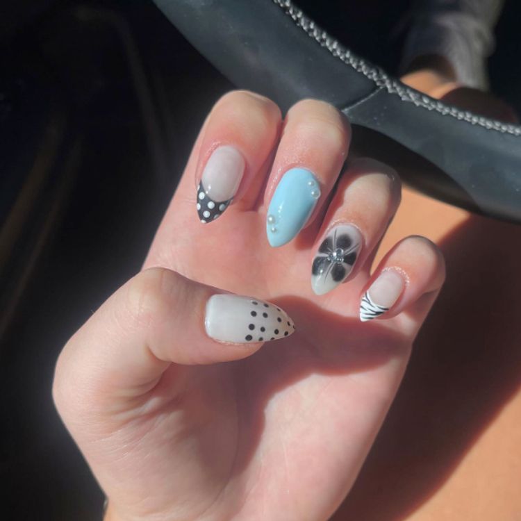 Black, White and Blue All Over