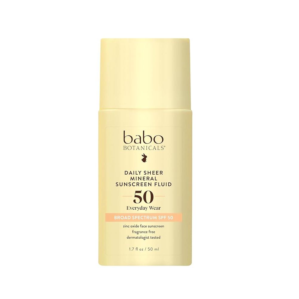 Babo Botanicals Daily Sheer Mineral Sunscreen Fluid SPF50 ($22.50)