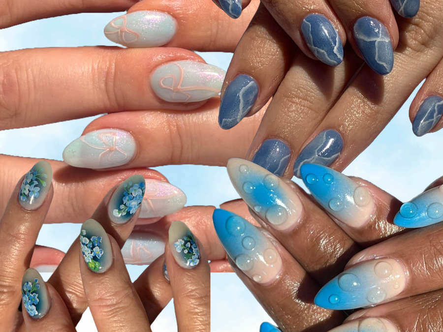 blueberry chai nails