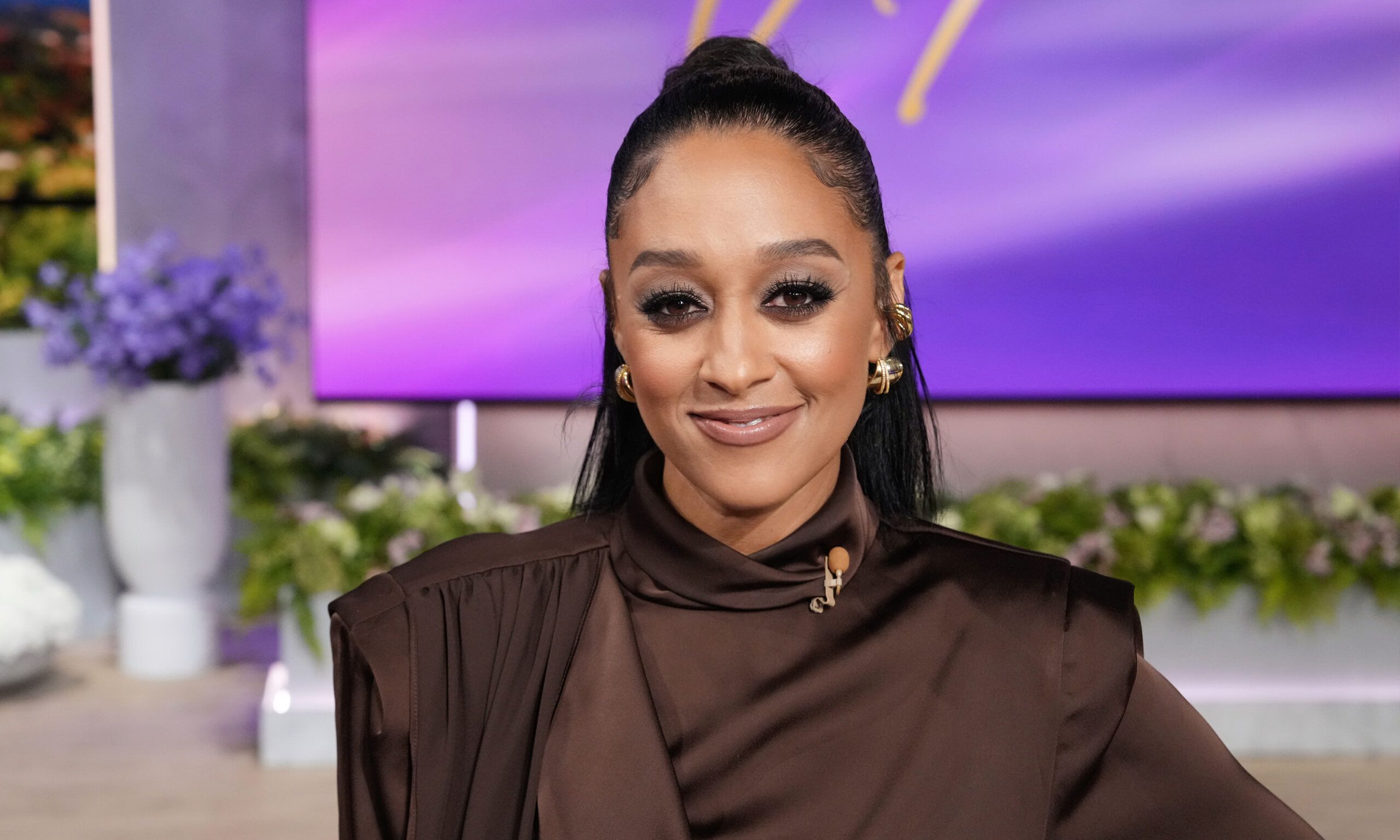Tia Mowry appears on "The Jennifer Hudson Show" airing on October 11, 2024 in Burbank, California.