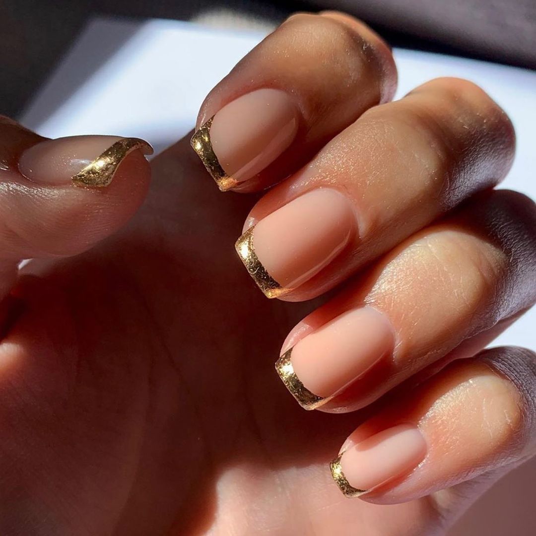 Gold French Tips