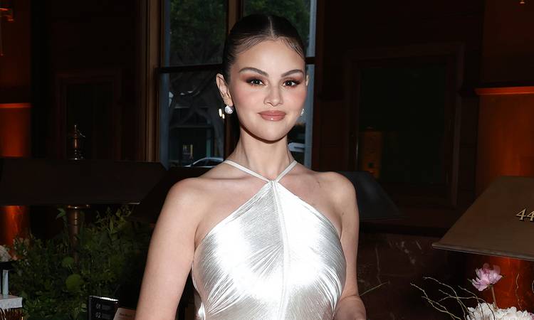 SANTA MONICA, CALIFORNIA - AUGUST 07: Selena Gomez attends Rare Beauty's Rare Eau de Parfum Launch Party at Santa Monica Post Office on August 07, 2025 in Santa Monica, California.