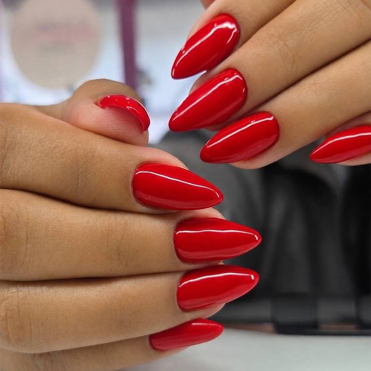 Candy apple red nails