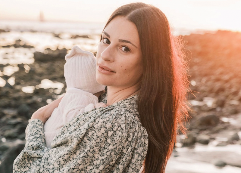 Lea Michele Shares the Products and Practices that Help Give Her a New Mom Glow