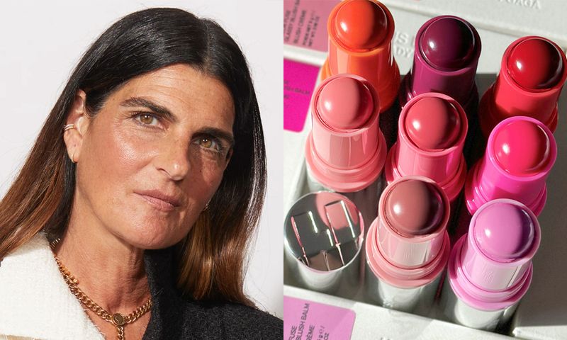 mature woman and blush sticks