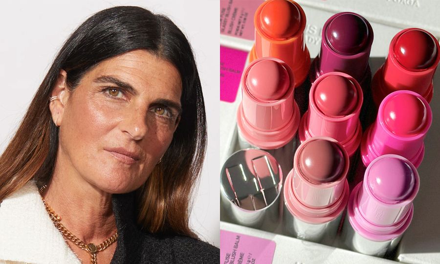 mature woman and blush sticks