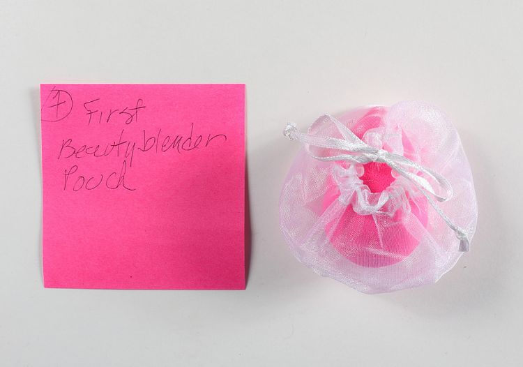 the first beautyblender makeup sponge and pouch