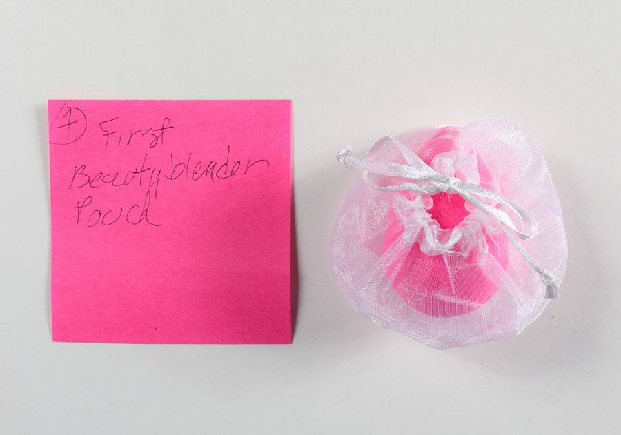 the first beautyblender makeup sponge and pouch