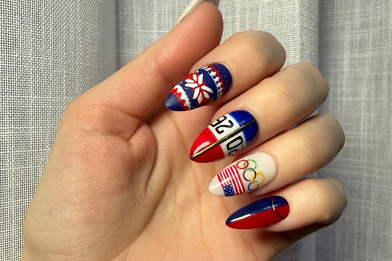 ralph lauren olympics press-on nails