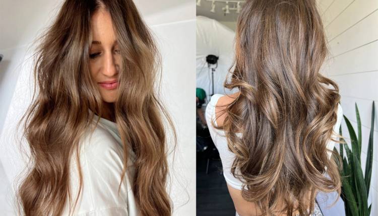 suede brunette hair color