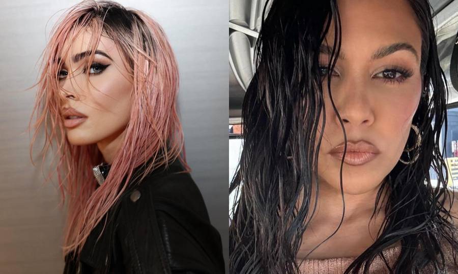 wavy wet hair trend