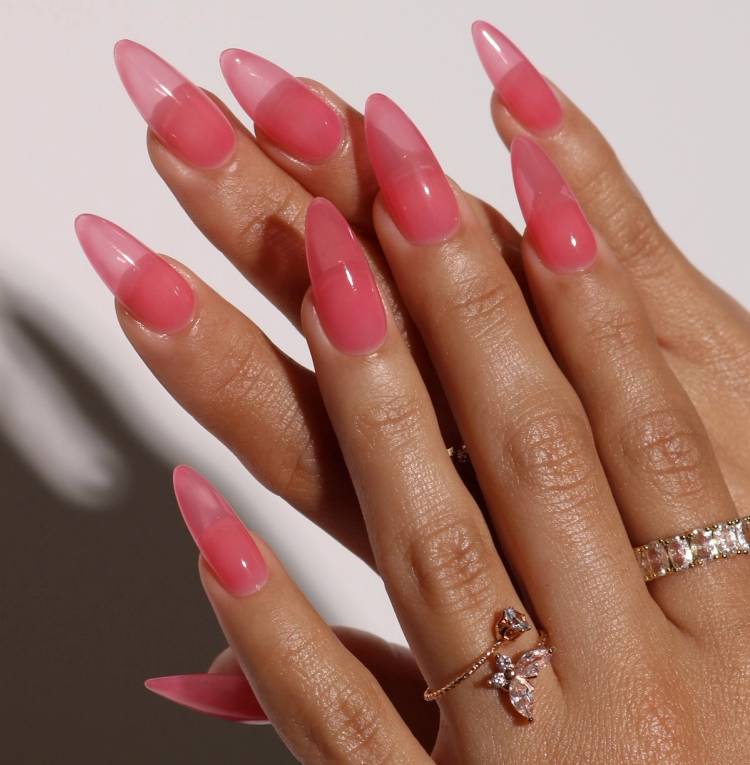 watermelon jelly nails