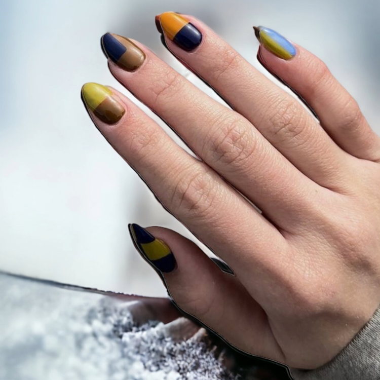 Color Blocked Nails