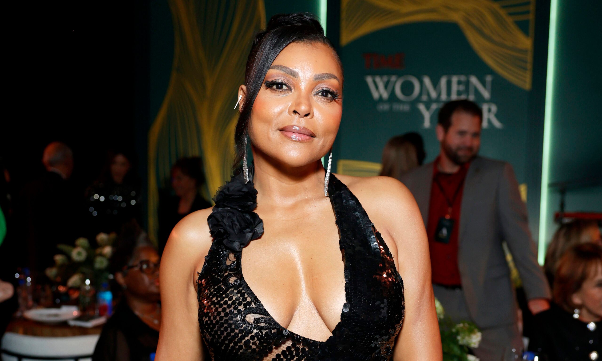 taraji p. henson beauty products on set