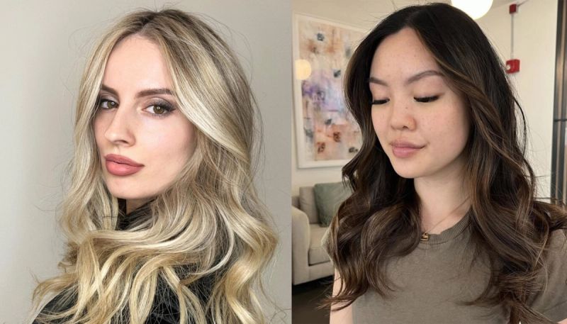 face-framing balayage