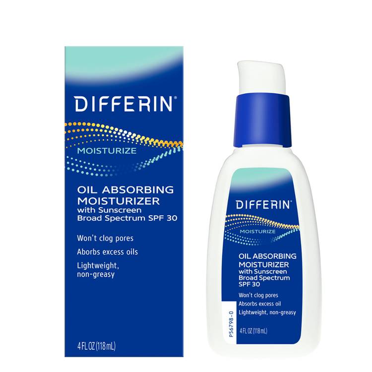 Best for Acne-Prone Skin: Differin Oil Absorbing Moisturizer ($14)