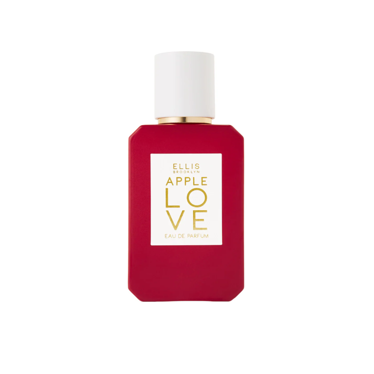 A bottle of ellis brooklyn apple love perfume