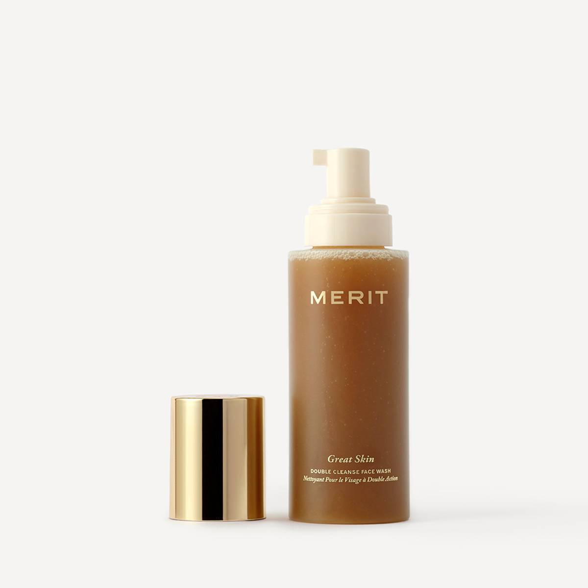 merit beauty great skin double cleanse