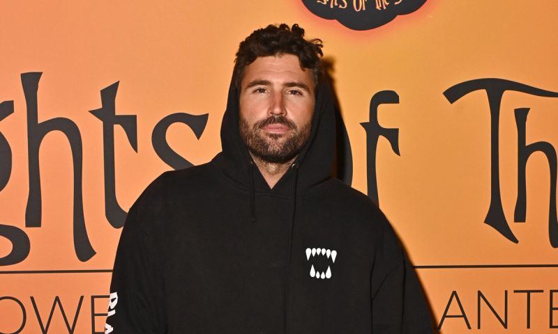 CALABASAS, CALIFORNIA - OCTOBER 07: Brody Jenner attends Nights of the Jack friends and family nights at King Gilette Ranch on October 07, 2022 in Calabasas, California.