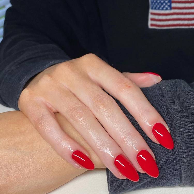 Solid red