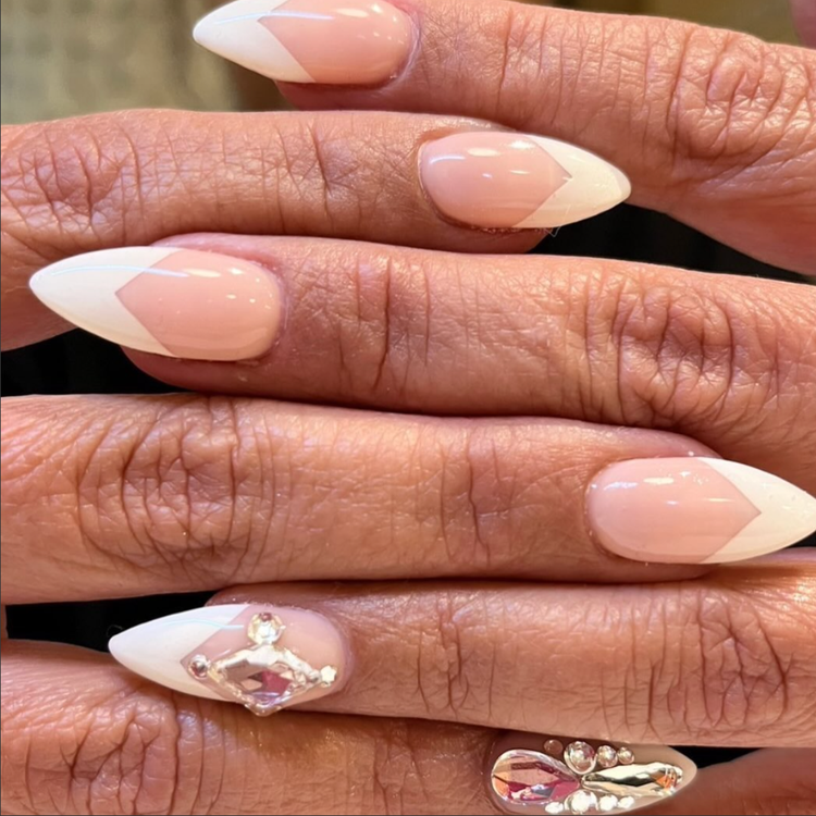 Bridal V French Mani