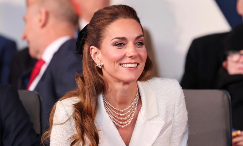 Catherine, Princess of Wales attends a concert to mark the 80th Anniversary of VE Day at Horse Guards Parade on May 08, 2025 in London, England. The King and Queen, joined by Members of the Royal Family, will take part in events from May 5th to May 8th to commemorate the 80th anniversary of VE Day, which signalled the end of the Second World War in Europe.