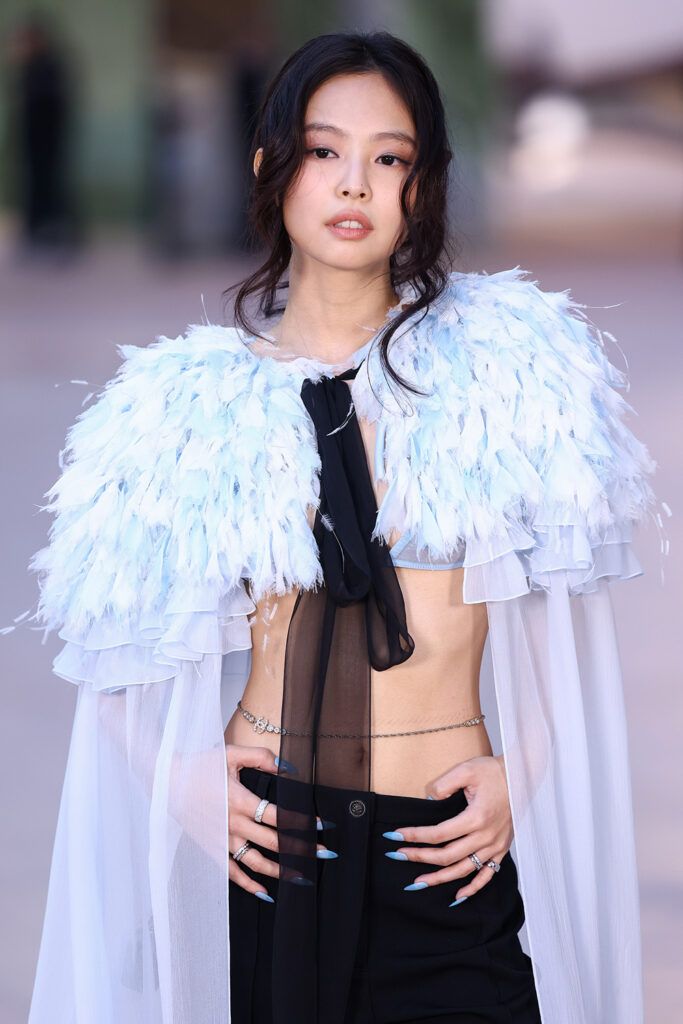 Jennie Kim attends the Chanel Haute Couture Spring-Summer 2025 show as part of Paris Fashion Week on January 28, 2025 in Paris, France.