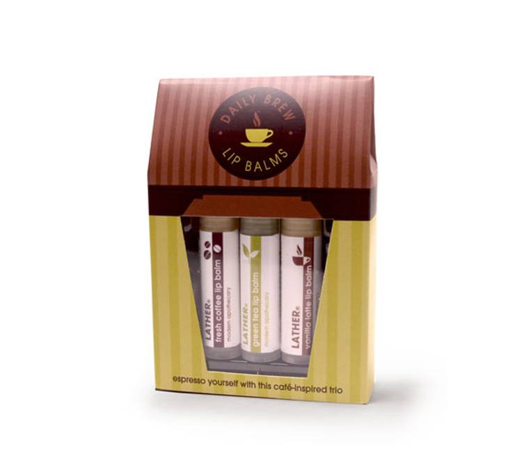 Lather Daily Brew Lip Balms