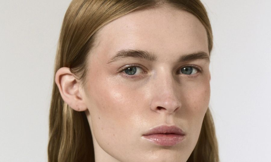 zommed in image of woman's face