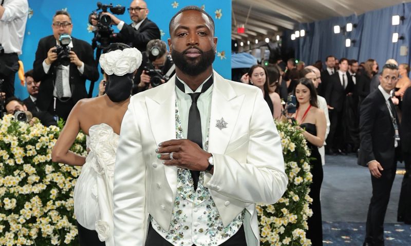 Dwyane Wade attends the 2025 Met Gala Celebrating "Superfine: Tailoring Black Style" at Metropolitan Museum of Art on May 05, 2025 in New York City.