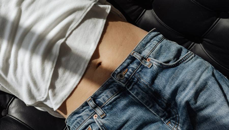 woman's stomach