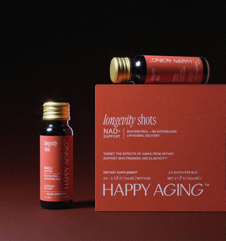 Happy Aging NAD+ Longevity Shot ($60 for 10 bottles)