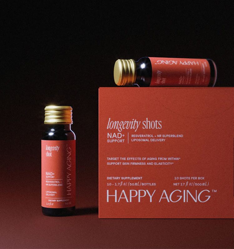 Happy Aging NAD+ Longevity Shot ($60 for 10 bottles)