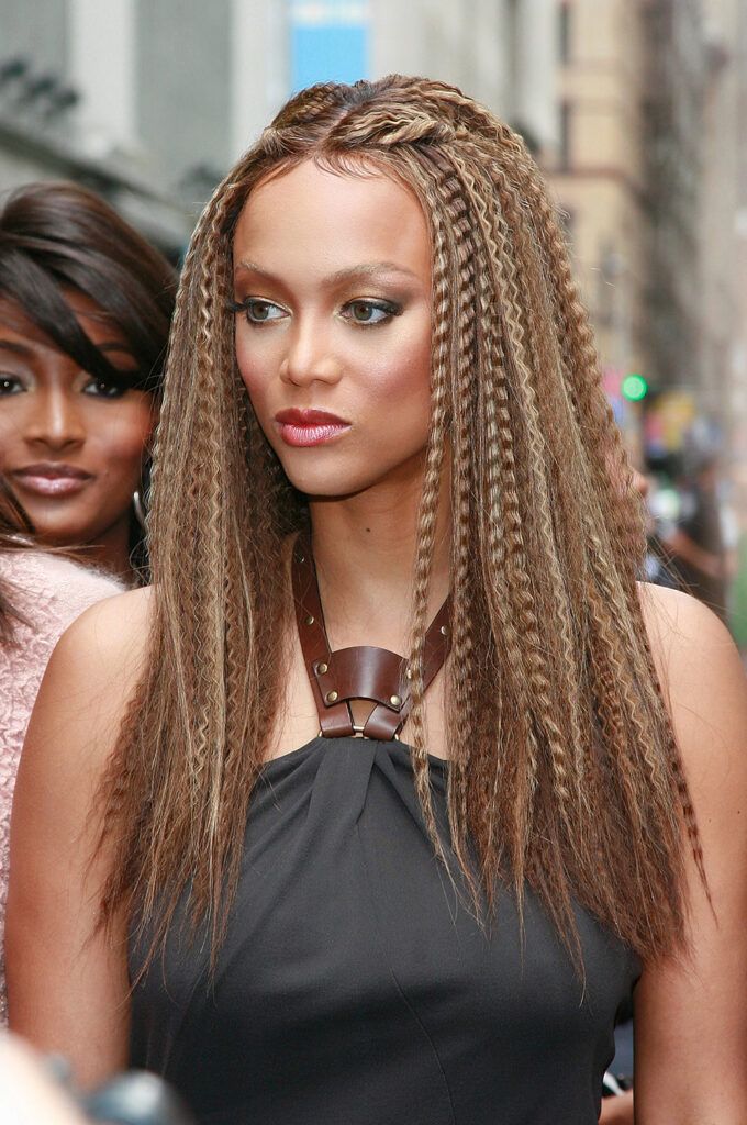 TV Host Tyra Banks attends "The Tyra Banks Show" celebration of the first all black model issue of Vogue Italia on August 12, 2008 in New York City. 