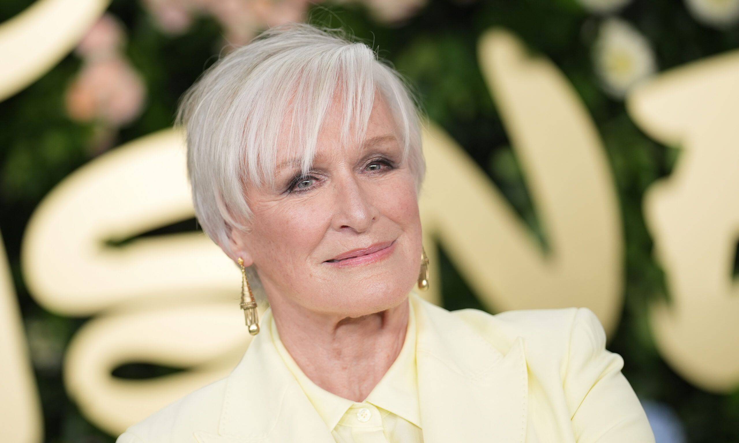 NEW YORK, NEW YORK - MAY 13: Glenn Close attends the 2025 Disney Upfront at Javits Center on May 13, 2025 in New York City.