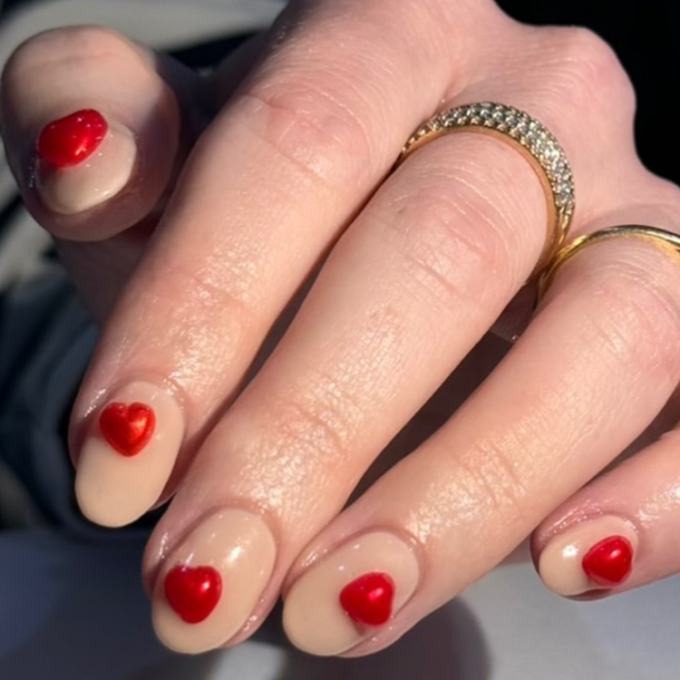 3D Red Hearts
