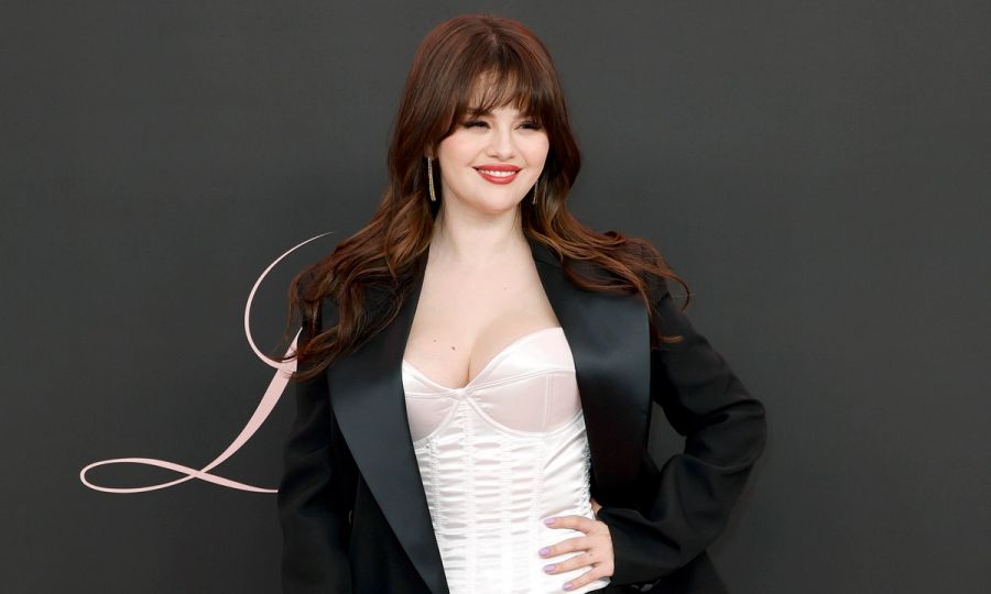 Selena Gomez attends the premiere of "Lola" at Regency Bruin Theatre on February 03, 2024 in Los Angeles, California.