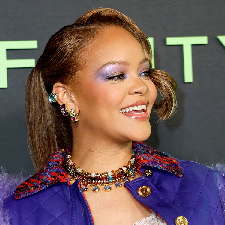 side part high pony updo