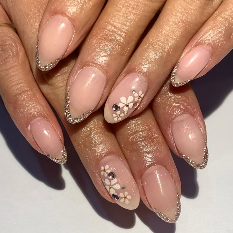 Glitzy Floral French