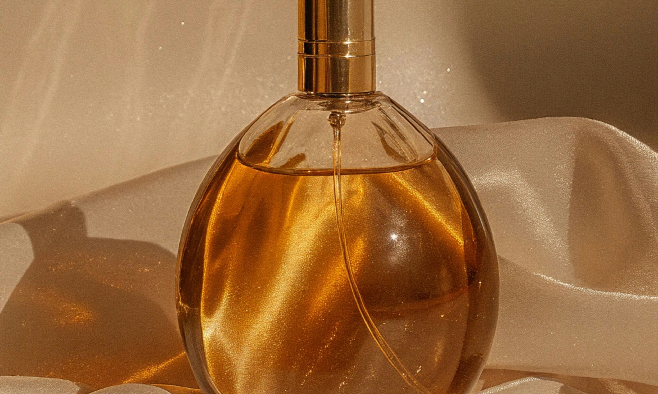 golden perfume bottle