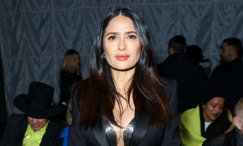 Salma Hayek gray hair