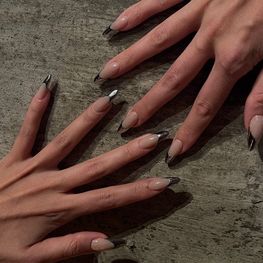 Chrome French Tips