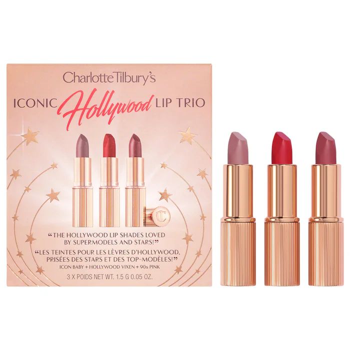 Charlotte Tilbury Iconic Hollywood Lipstick Trio