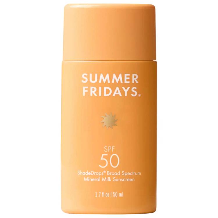 Summer Fridays ShadeDrops Broad Spectrum SPF 50 Mineral Milk Sunscreen