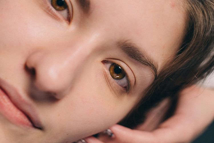 woman's face up close